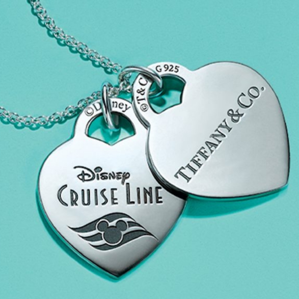 Disney Cruise Line and  Tiffany & Co. 2-Heart Necklace